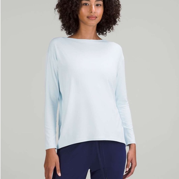 Lululemon Back in Action LS Nulu* Powder Blue - Picture 1 of 5